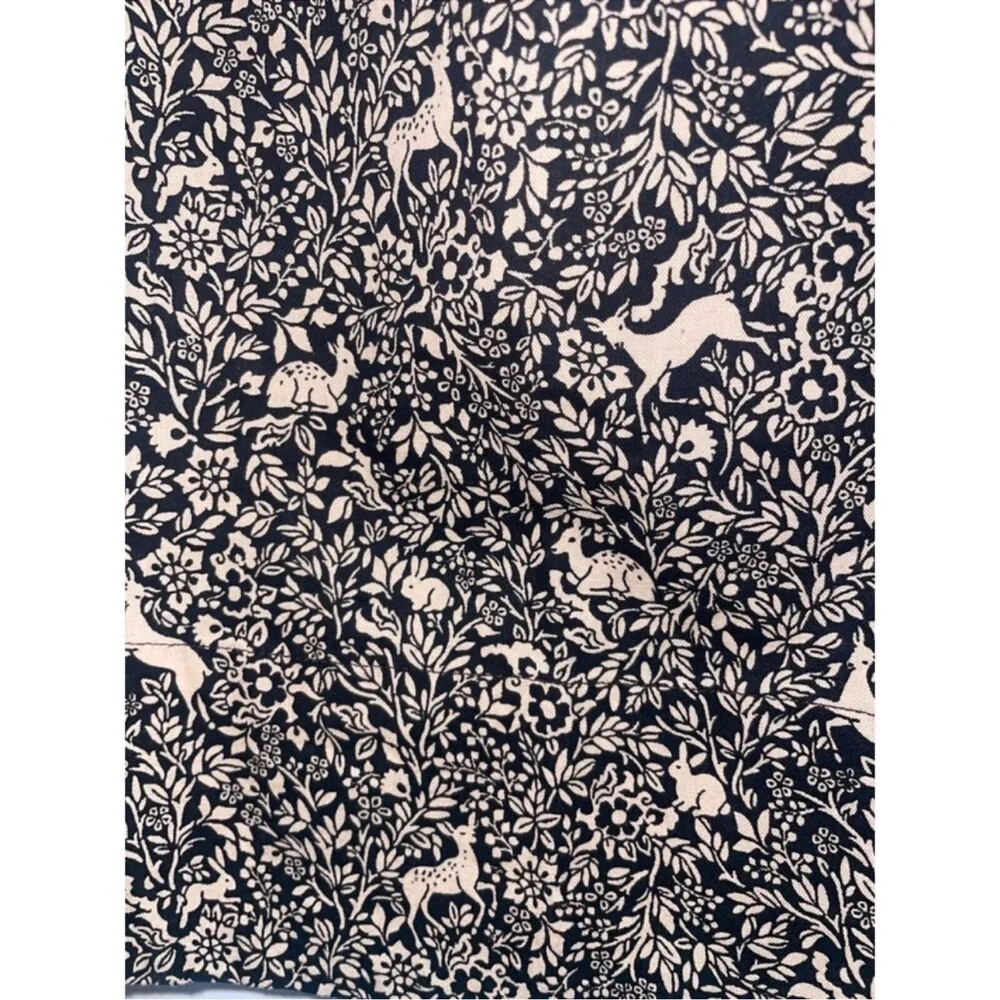 Doen Marabella Dress in Black Prancing Fawn Floral - Picture 9 of 9